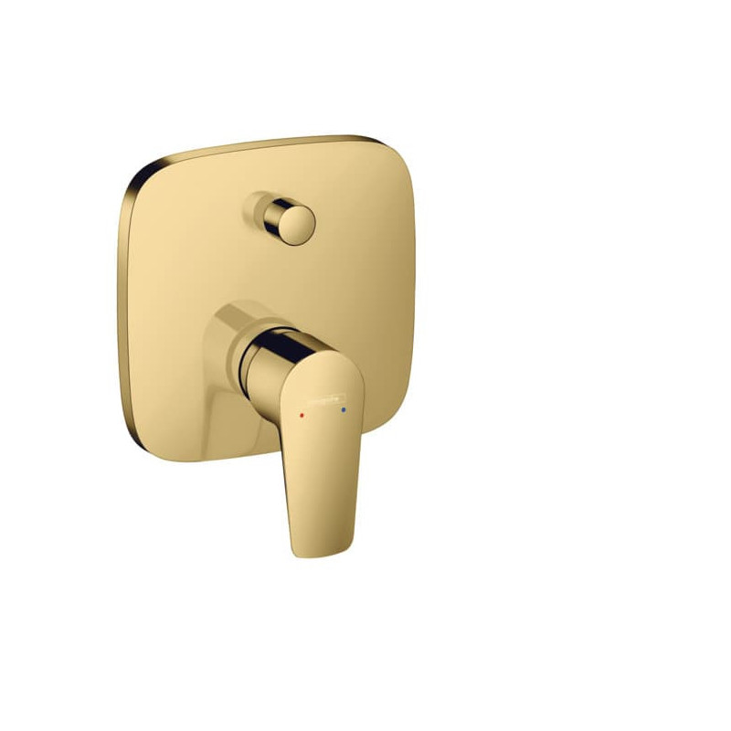 Sprchová a vanová baterie Hansgrohe Talis E bez podomítkového tělesa leštěný vzhled zlata 71745990