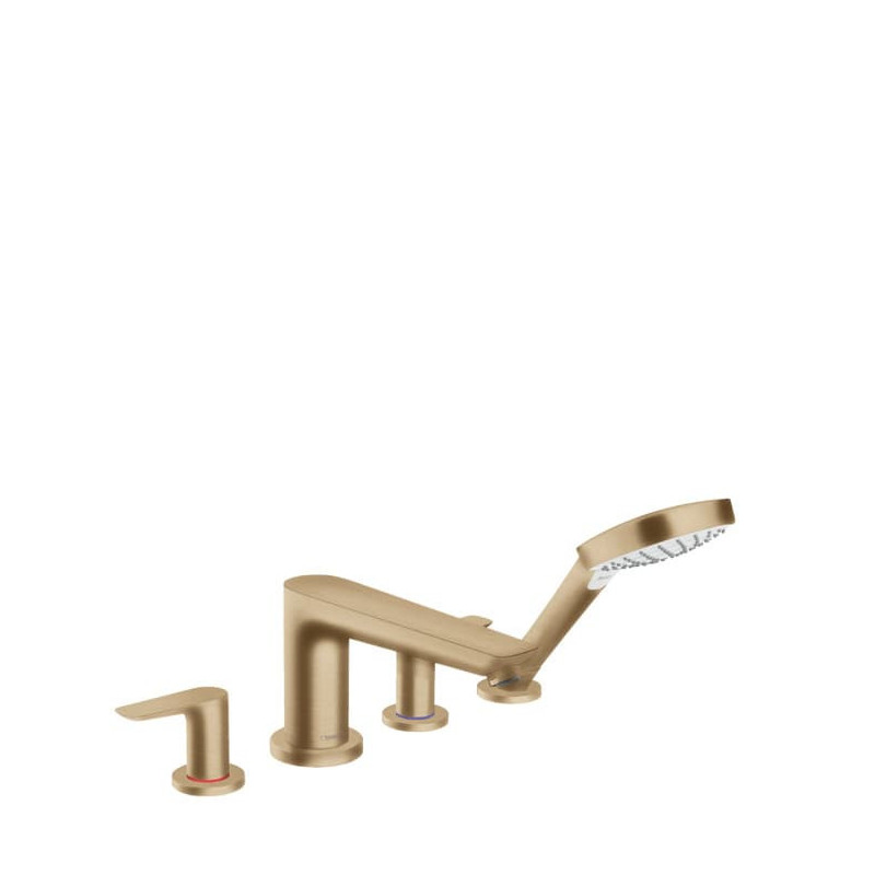 Vanová baterie Hansgrohe Talis E se sprchovým setem kartáčovaný bronz 71748140