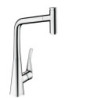 Dřezová baterie Hansgrohe Metris s vytahovací sprškou chrom 73807000