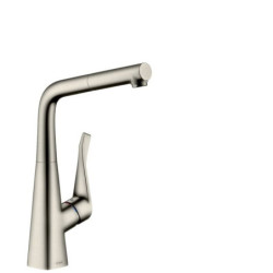 Dřezová baterie Hansgrohe Metris s vytahovací sprškou vzhled nerezu 73812800