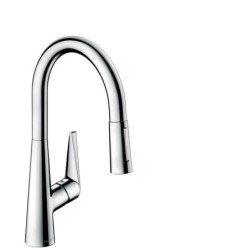 Dřezová baterie Hansgrohe Talis s vytahovací sprškou, 2 proudy chrom 72817000