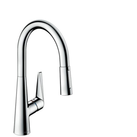 Dřezová baterie Hansgrohe Talis s vytahovací sprškou, 2 proudy chrom 72817000