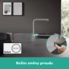 Dřezová baterie Hansgrohe Aquno s vytahovací sprškou, 2 proudy vzhled nerezu 73830800