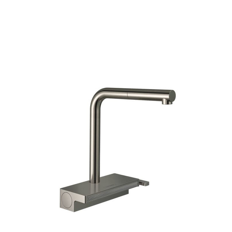 Dřezová baterie Hansgrohe Aquno s vytahovací sprškou, 2 proudy vzhled nerezu 73830800