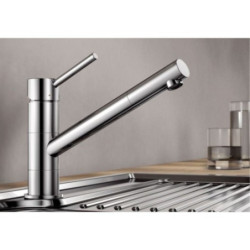 Dřezová baterie Blanco Kano chrom HD s otočným raménkem chrom 521502