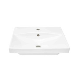 Umyvadlo SAT Brevis 50,5x40 cm otvor pro baterii uprostřed SATBRE5040S