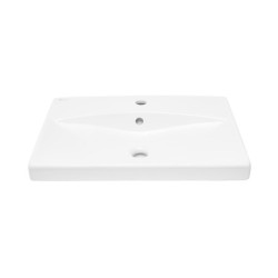 Umyvadlo SAT Brevis 60x45 cm otvor pro baterii uprostřed SATBRE6045S