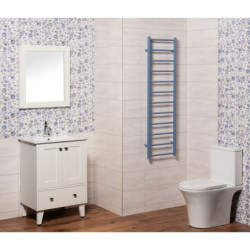 Radiátor kombinovaný ISAN Aura 138x40 cm holubí modř RAL5014 DDIN13800400SK07