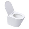 Wc závěsné SAT Infinitio včetně prkénka softclose, bílá matná, zadní odpad SATINF010RREXPWM
