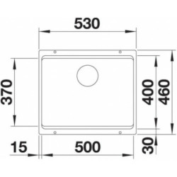 Dřez Blanco Etagon 500-U antracit 522227