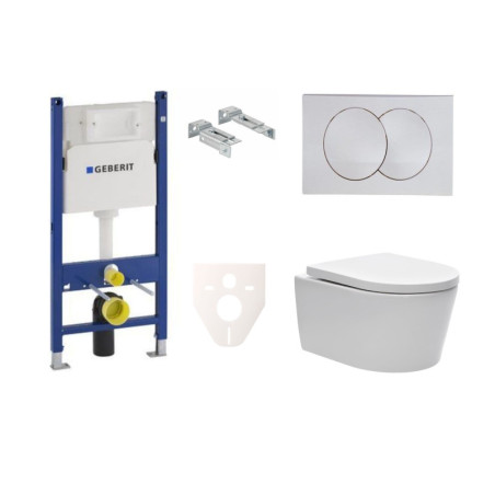 Cenově zvýhodněný závěsný WC set Geberit do lehkých stěn / předstěnová montáž+ WC SAT Brevis SIKOGES7W7S