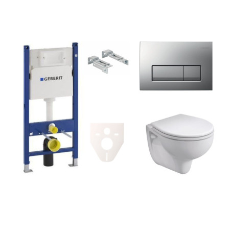Cenově zvýhodněný závěsný WC set Geberit do lehkých stěn / předstěnová montáž+ WC Kolo Rekord SIKOGES7K8