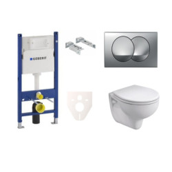 Cenově zvýhodněný závěsný WC set Geberit do lehkých stěn / předstěnová montáž+ WC Kolo Rekord SIKOGES7K72