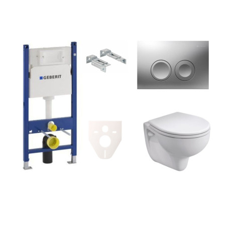 Cenově zvýhodněný závěsný WC set Geberit do lehkých stěn / předstěnová montáž+ WC Kolo Rekord SIKOGES7K3