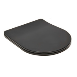 WC prkénko SAT Infinitio zakulacené černé SATINFPBKM
