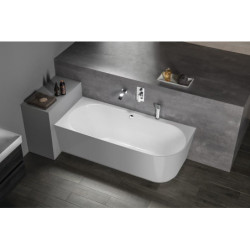 Volně stojící vana Polysan Sussi 160x70 cm litý mramor levá 90191L