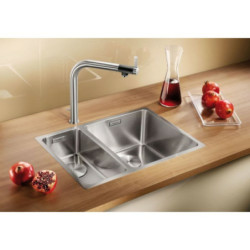 Dřez Blanco Andano hedvábný lesk 522975