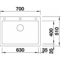 Dřez Blanco PLEON 8 bílá 523047