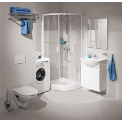 Zrcadlo Jika Lyra Plus 60x75 cm bílá H4532010383041