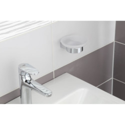 Mýdlenka SAT Project chrom/mléčné sklo SATDPROJ39