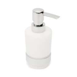 Dávkovač mýdla SAT Project chrom/bílá SATDPROJ99