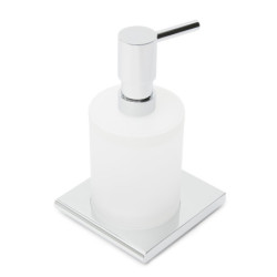 Dávkovač mýdla SAT Evolution R chrom/mléčné sklo SATDEVOR99