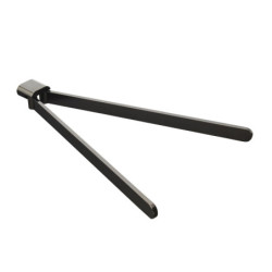 Držák ručníků SAT Simply R PVD PVD gun metal SATDSIMR19GM