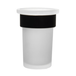 Držák skleniček SAT Simply R PVD PVD gun metal/mléčné sklo SATDSIMR27GM