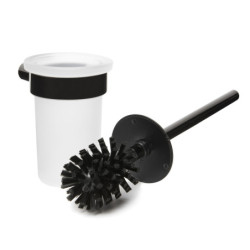 Wc štětka SAT Simply R PVD PVD gun metal/mléčné sklo SATDSIMR37GM