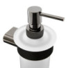 Dávkovač mýdla SAT Simply R PVD PVD gun metal/mléčné sklo SATDSIMR99GM