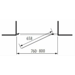 Sprchové dveře 80 cm Jika Lyra Plus H2543810006651