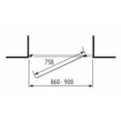 Sprchové dveře 90 cm Jika Lyra Plus H2543820006681