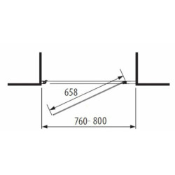 Sprchové dveře 80 cm Jika Lyra Plus H2543810006681