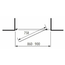 Sprchové dveře 90 cm Jika Lyra Plus H2543820006651