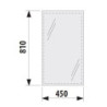 Zrcadlo s fazetou Jika Clear 45x81 cm H4557011731441