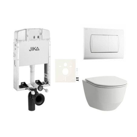 Cenově zvýhodněný závěsný WC set Jika k zazdění + WC Laufen  SIKOJL1
