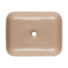 Umyvadlo na desku SAT Infinitio 50x39 cm hnědá mat bez přepadu SATINF5039LBRM
