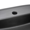 Umyvadlo na desku SAT Infinitio 60x40 cm černá mat bez přepadu SATINF6040BKM