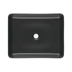 Umyvadlo na desku SAT Infinitio 50x40 cm černá mat bez přepadu SATINF5040BKM