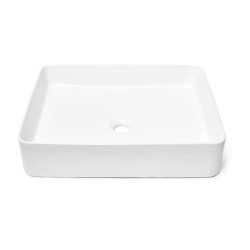 Umyvadlo na desku SAT Infinitio 50x40 cm mat bez přepadu SATINF5040M
