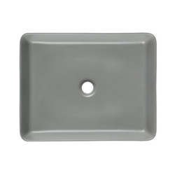 Umyvadlo na desku SAT Infinitio 50x40 cm šedá mat bez přepadu SATINF5040LGRM