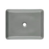Umyvadlo na desku SAT Infinitio 50x40 cm šedá mat bez přepadu SATINF5040LGRM
