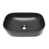 Umyvadlo na desku SAT Infinitio 45,5x32,5 cm černá mat bez přepadu SATINF4532BKM