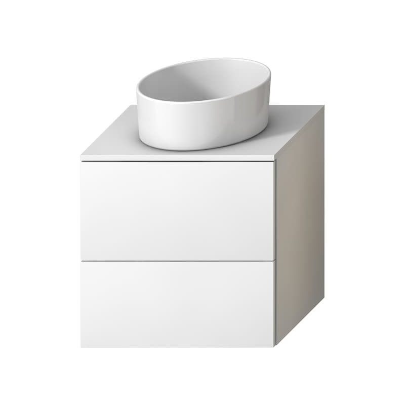 Koupelnová skříňka pod desku Jika Mio-N 61x59x45 cm bílá lesk H41J7154015001