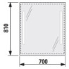 Zrcadlo s LED osvětlením Jika Clear 70x81 cm H4557351731441