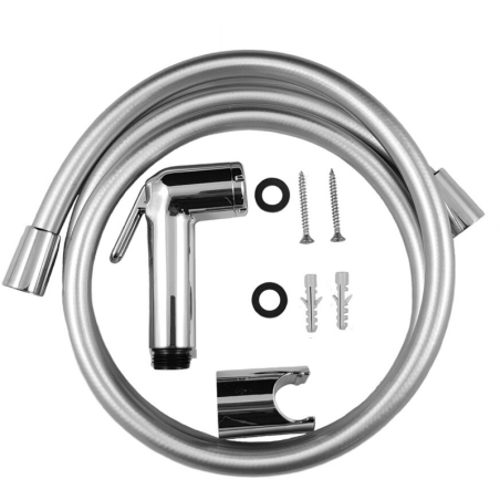 Bidetová sprška Paffoni s držákem sprchy a sprchovou hadicí chrom ZDUP099CR