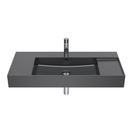 Nábytkové umyvadlo Roca Inspira 100x49 cm Onix mat otvor pro baterii uprostřed A32752A640