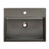 Nábytkové umyvadlo Roca Inspira 60x49 cm Onix mat otvor pro baterii uprostřed A32752C640
