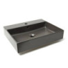 Nábytkové umyvadlo Roca Inspira 60x49 cm Onix mat otvor pro baterii uprostřed A32752C640