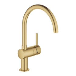 Dřezová baterie GROHE Minta s otočným ramínkem kartáčovaný Cool Sunrise 32917GN0